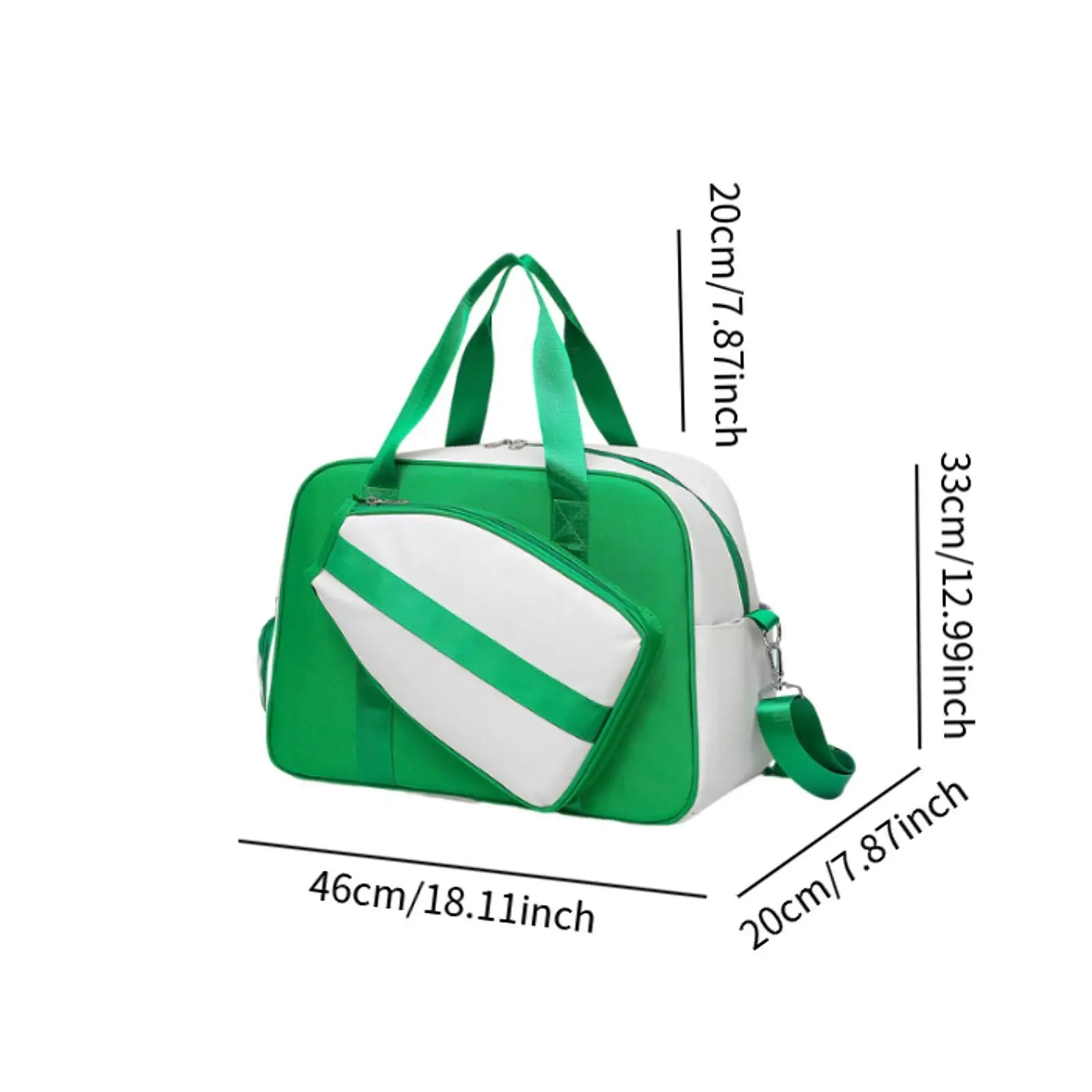 Pickleball Bag Tote Gym Bag Large Capacity Lightweight with Shoe Compartment Sport Tote for Racquet Pickleball Paddles Badminton