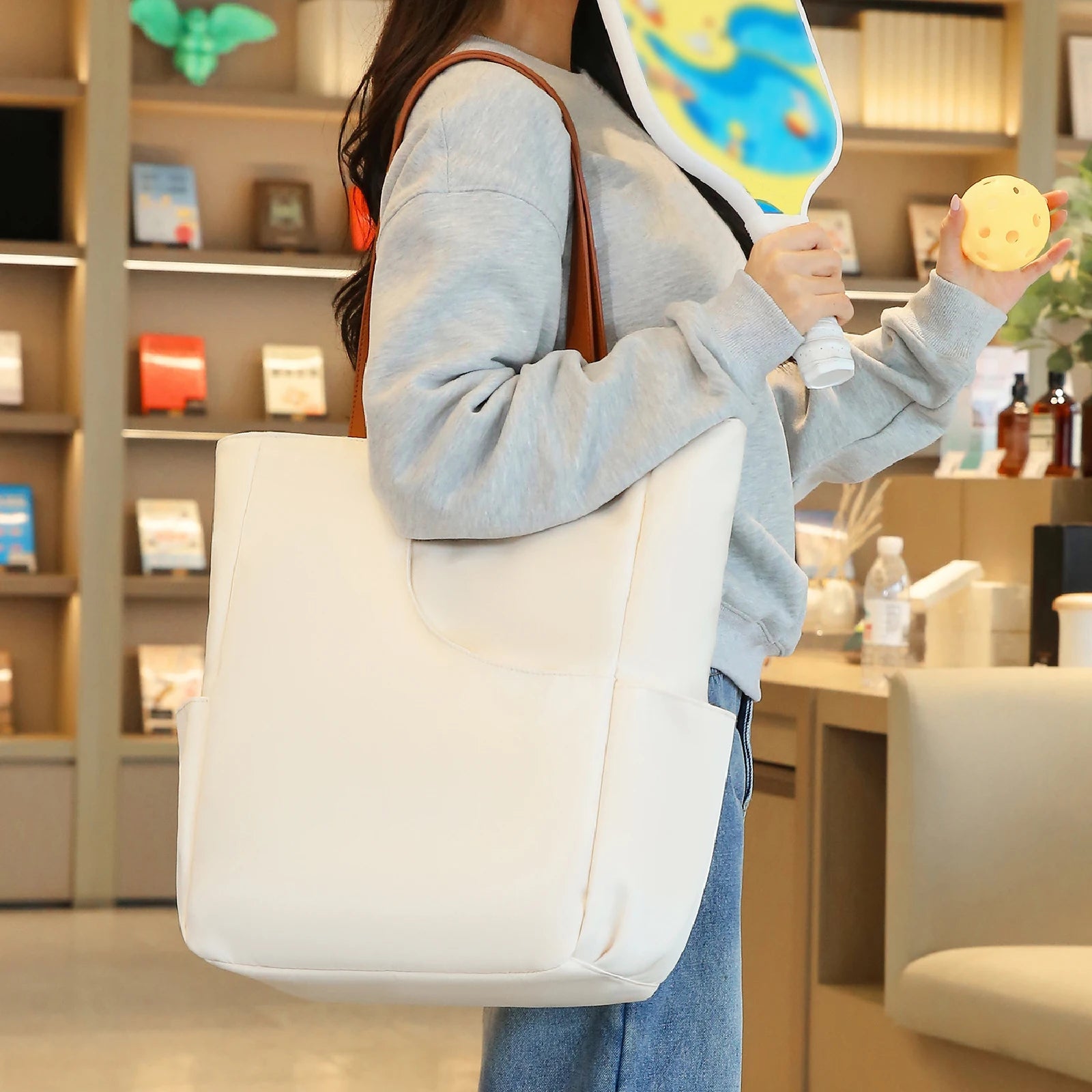Pickleball Tote Bag with Pocket