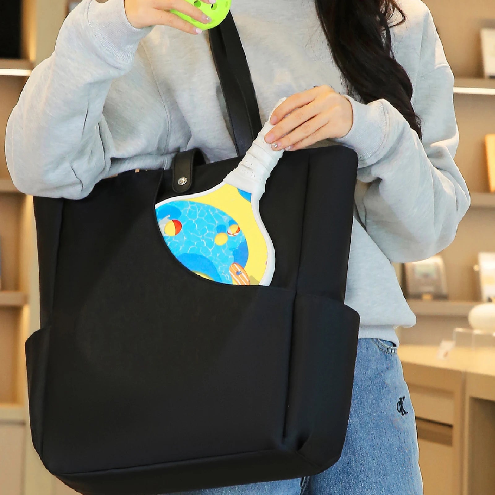 Pickleball Tote Bag with Pocket