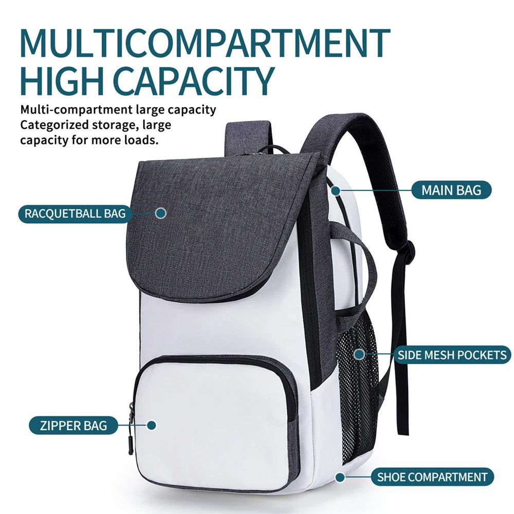 Foldable Tennis & Paddle Backpack