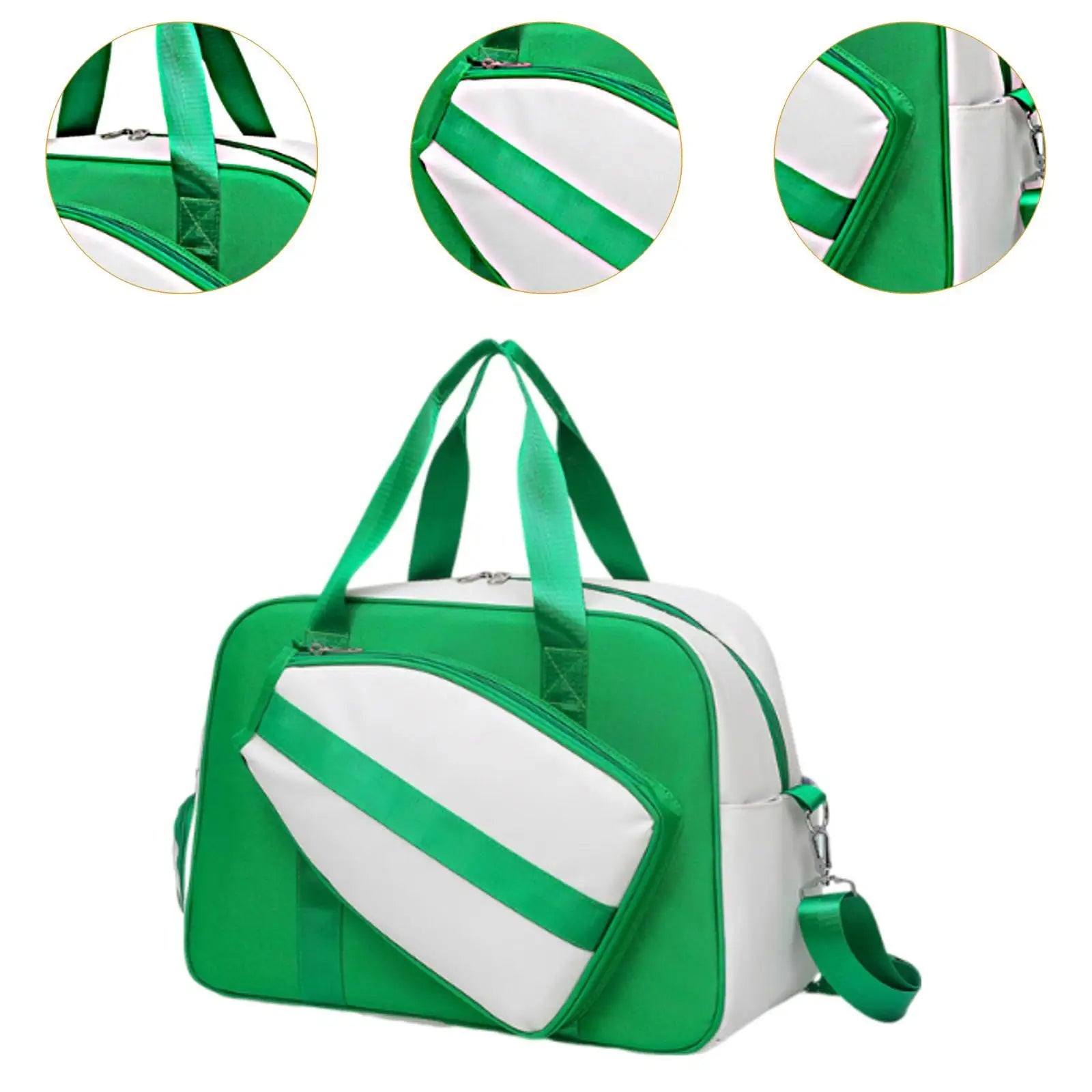 Pickleball Bag Tote Gym Bag Large Capacity Lightweight with Shoe Compartment Sport Tote for Racquet Pickleball Paddles Badminton